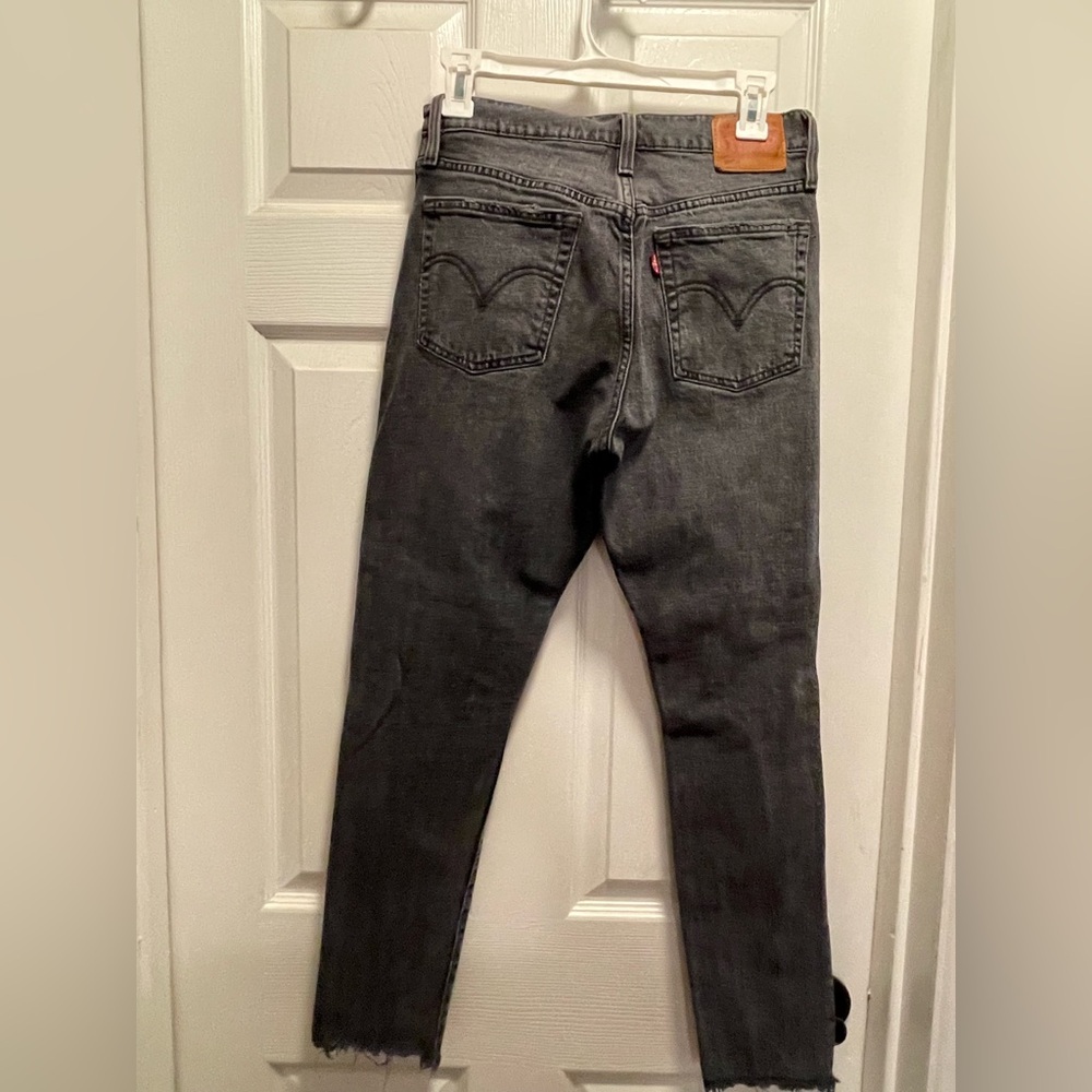 Levi's women black charcoal Skinny Jeans 503